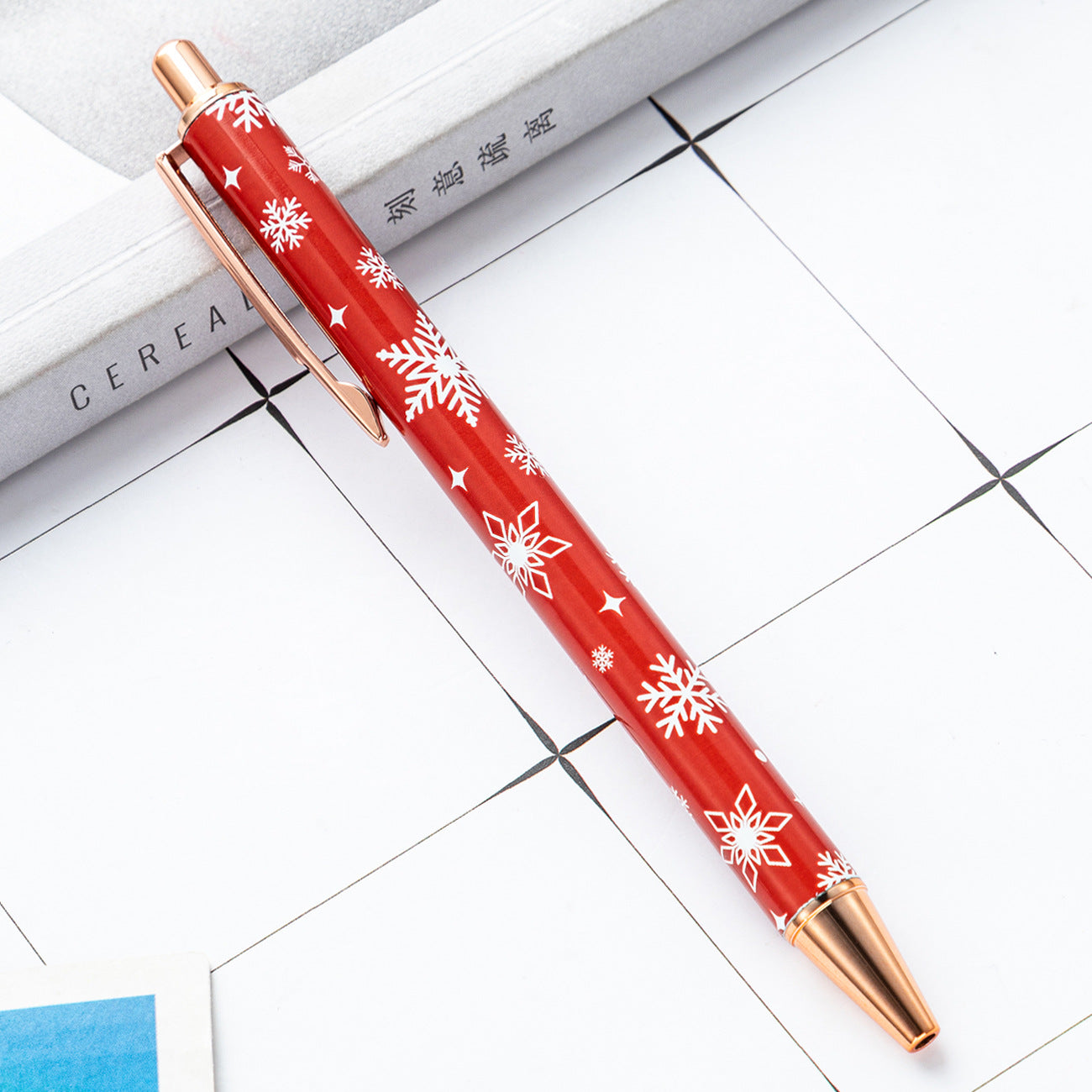 Wholesale Christmas Series Push Metal Ballpoint Pens ACC-PN-HuaH055