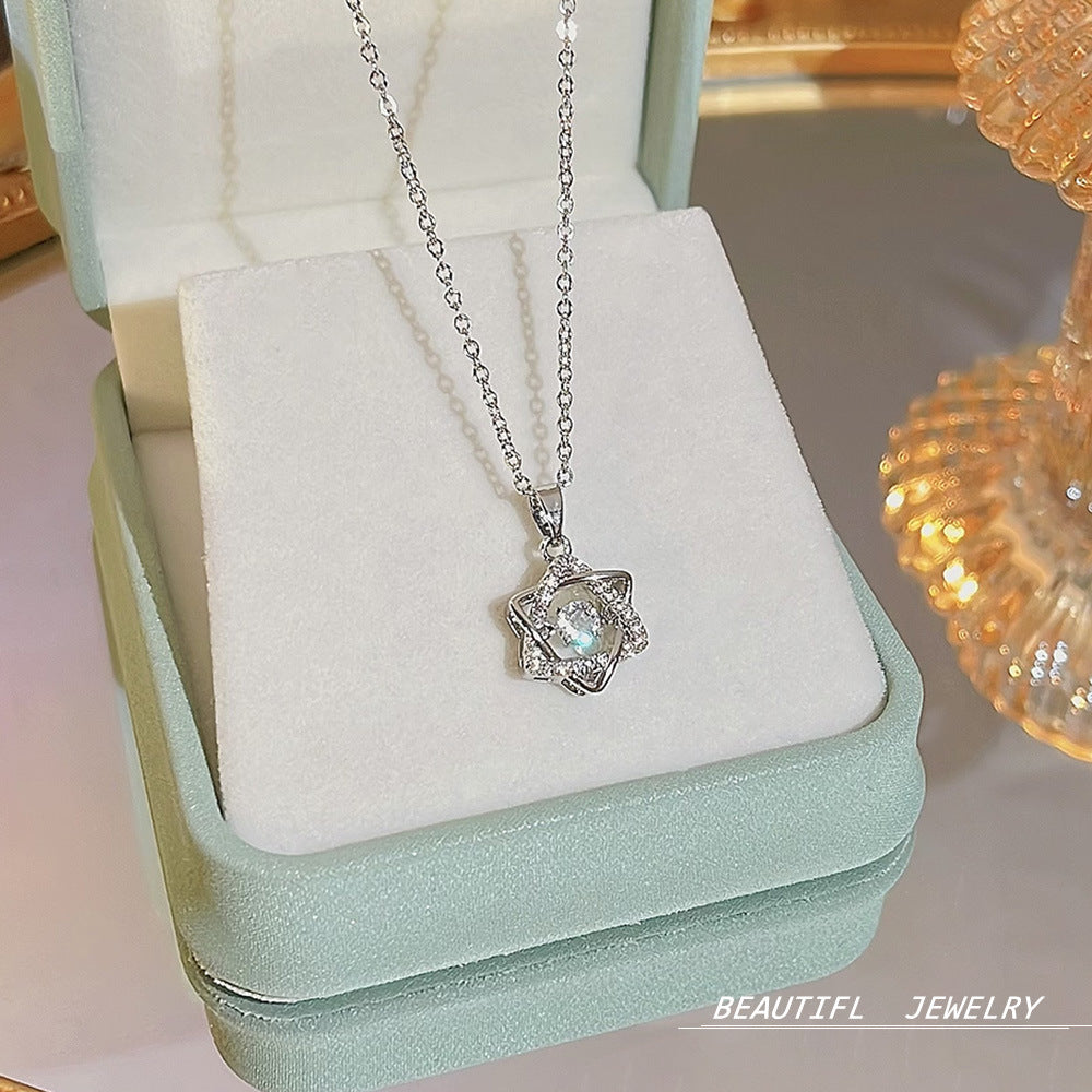 Wholesale Titanium Steel Necklace Star Clavicle Chain Choker Necklace ACC-NE-Xiyue002