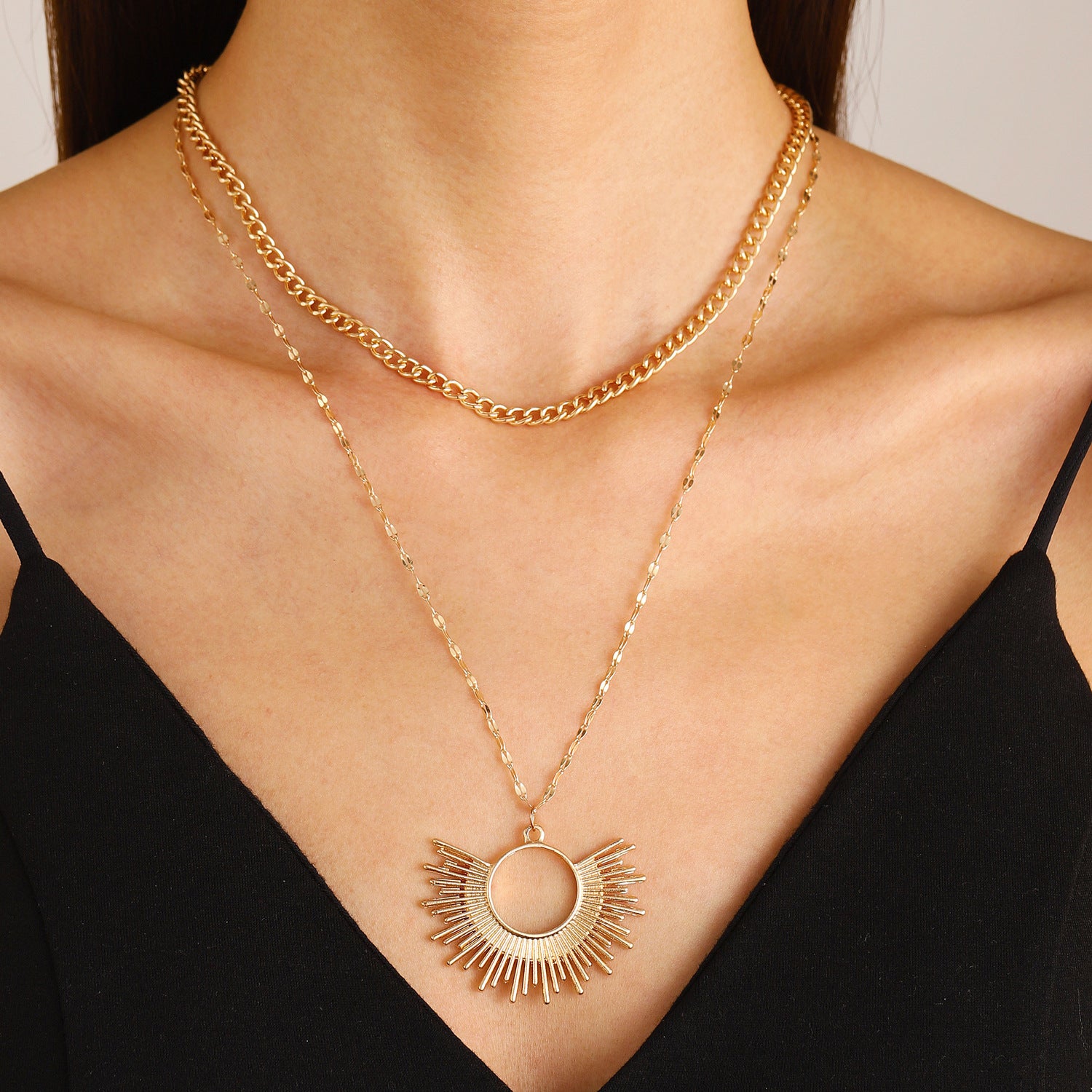 Wholesale  Sunflower Pendant Necklace