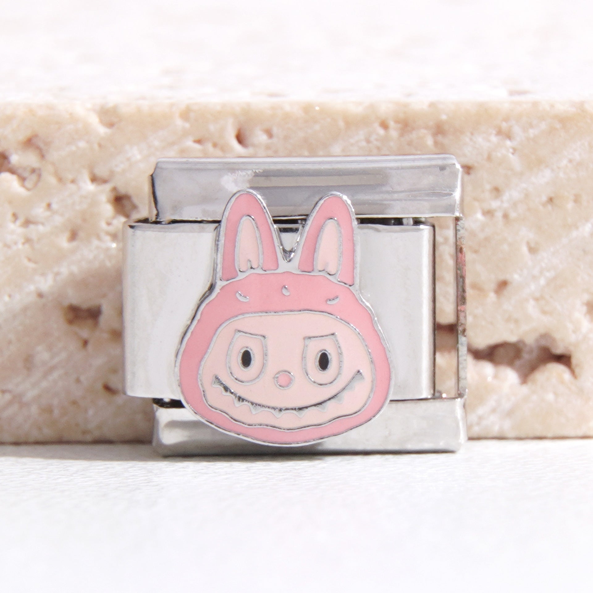 Wholesale Italian Charm Bracelet 9mm DIY Splicing Cute Cartoon Series Stainless Steel Composable Bracelet