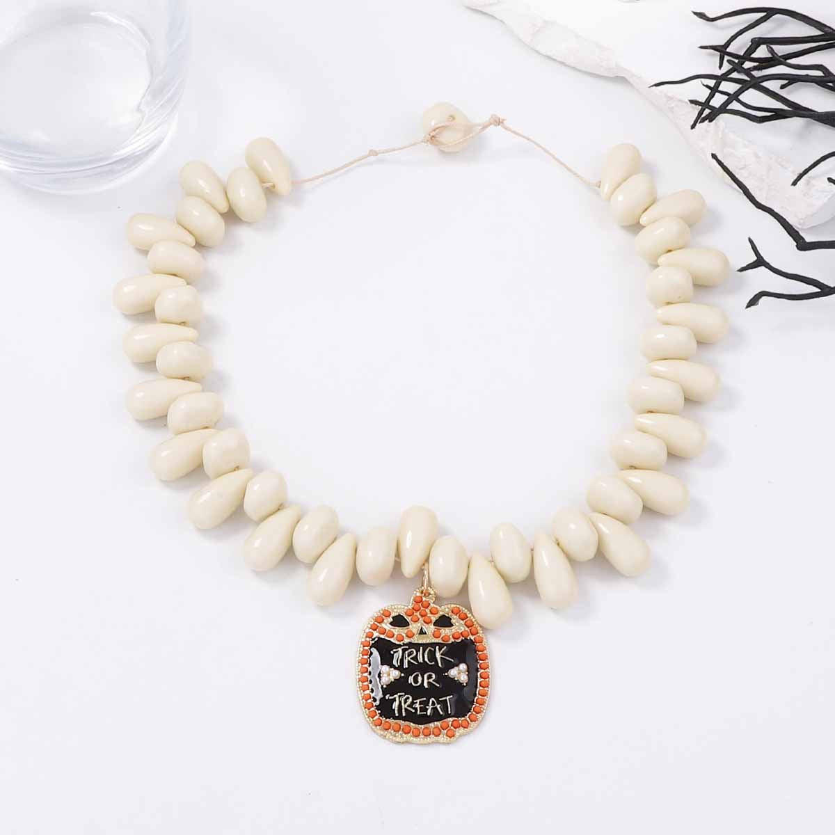 Wholesale  Beaded Alloy Oil-Dripping Owl Necklace