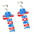 Wholesale American Independence Day fireworks acrylic earrings