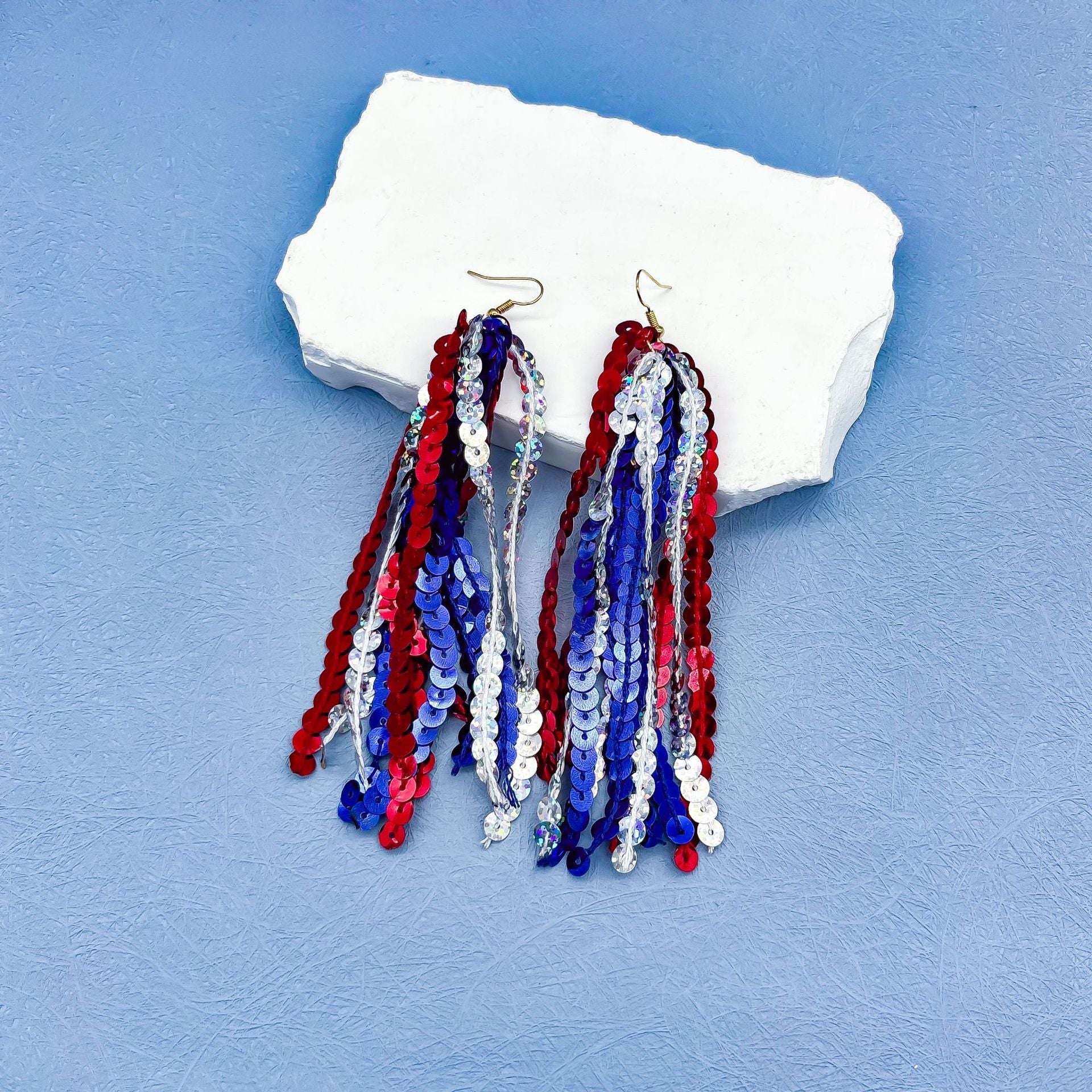 Wholesale Several Zinc Alloy Long Earrings for Independence Day