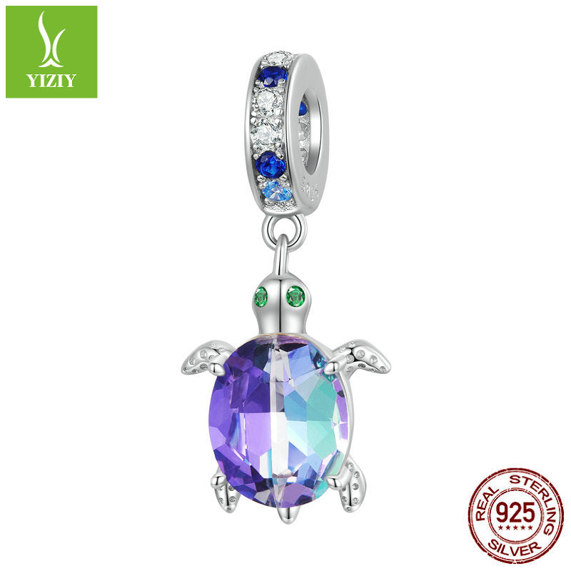 Wholesale Ocean Series Mermaid Tail Diy Pendant Accessories S925 Sterling Silver Beads Charms ACC-CHS-YinZhiyun006