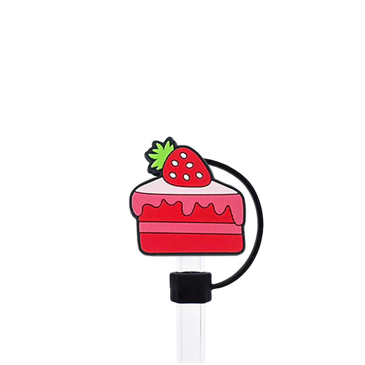 Wholesale 10pcs Strawberry Girl Straw Cover Straw Tube Cap