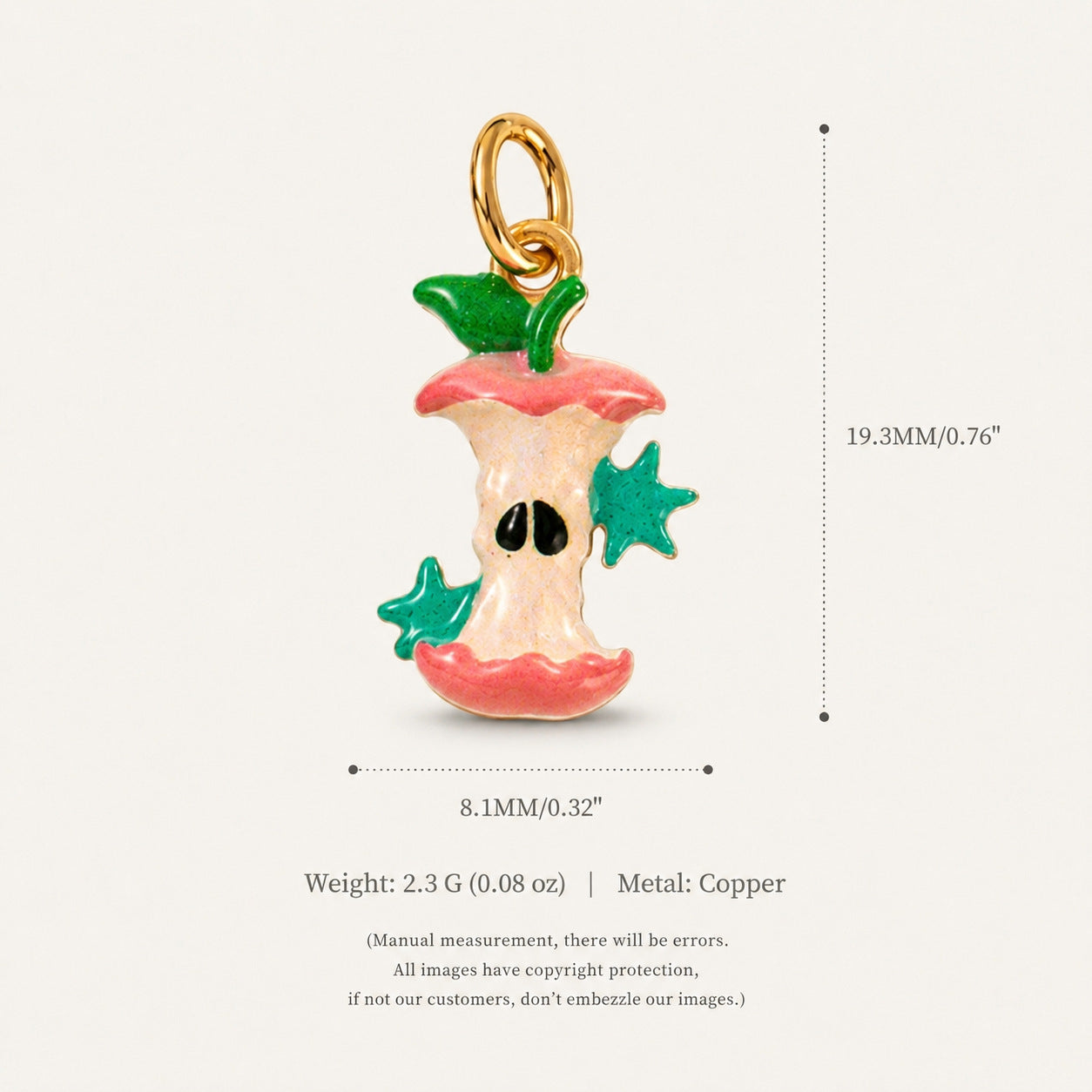 Wholesale Trendy Korean Style Fruit Dessert Pendant Charms Donut Pizza Cake Design Plated Copper DIY Jewelry Accessory For Bracelet Necklace Making Gift Boutique Resale