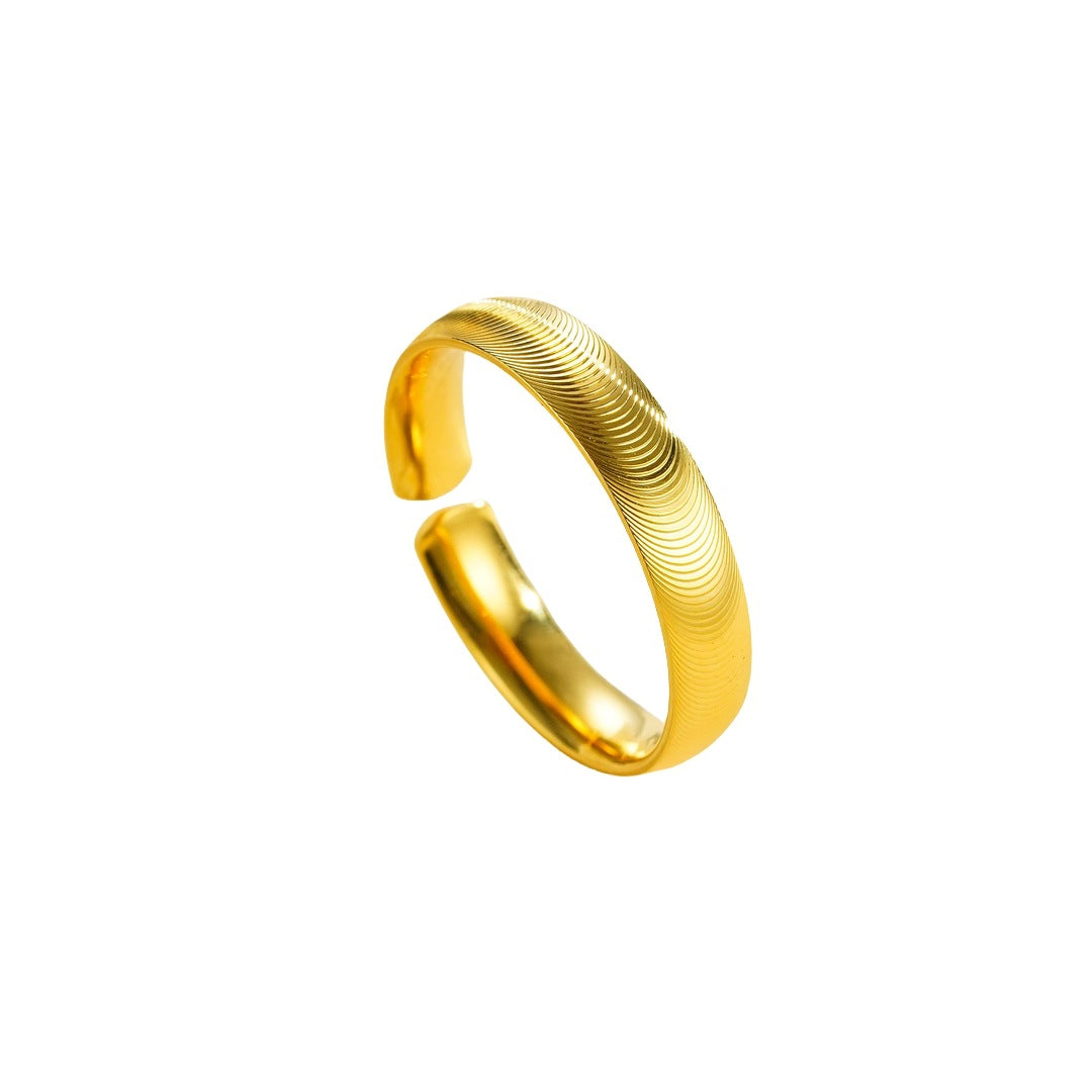 Wholesale Pure Silver 9999 Cat Eye Open Ring