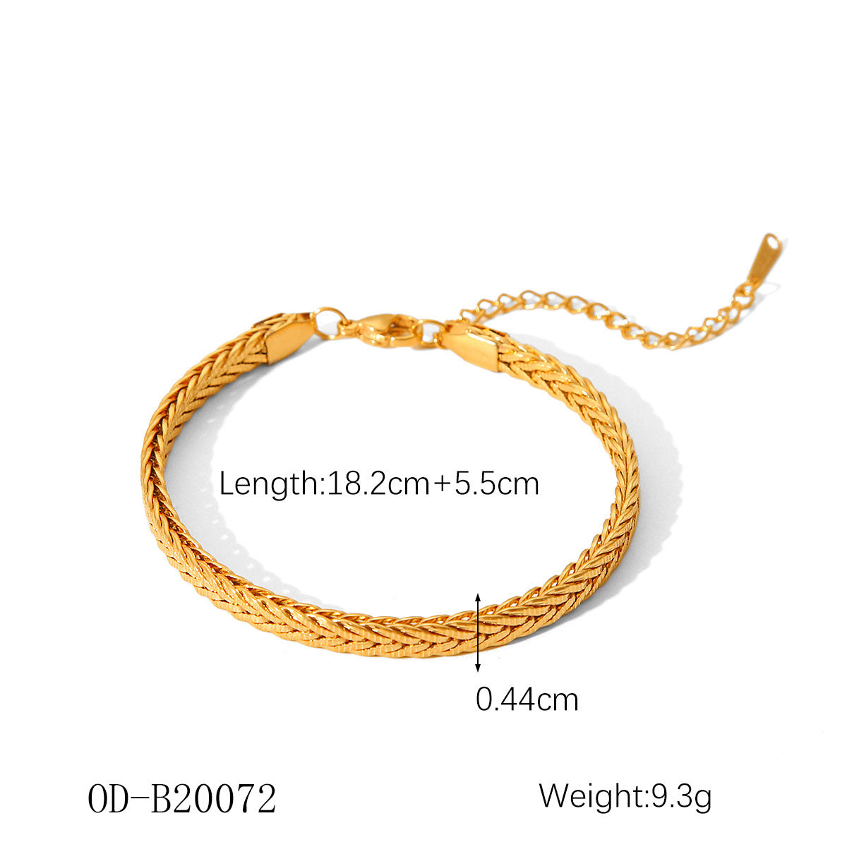 Wholesale  18K Bracelet Stainless Steel Twist Chain Bracelet Cuban Chain