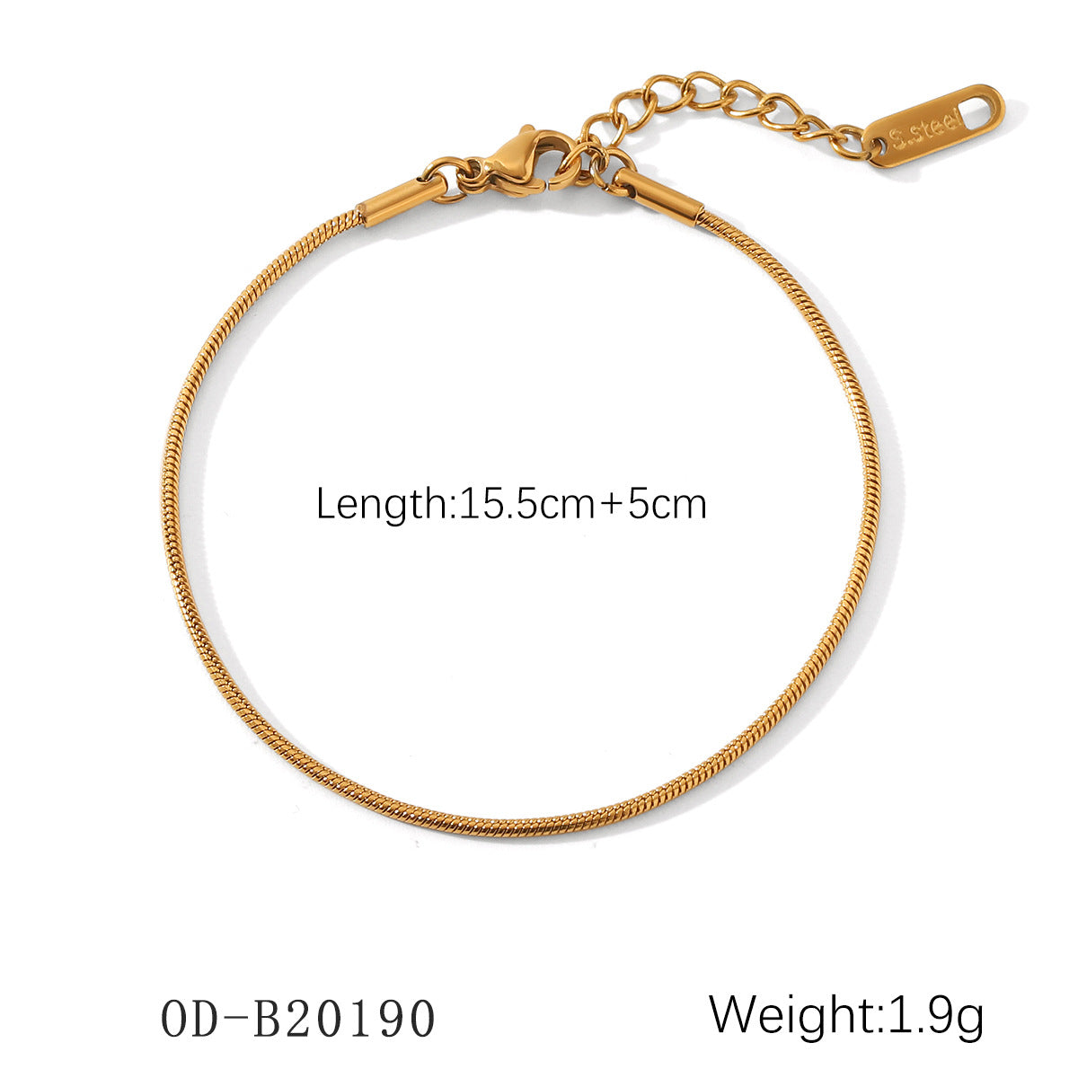 Wholesale 18K gold-plated bracelet stainless steel bracelet
