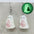 Wholesale Christmas Earrings 3D Three-Dimensional Luminous Ghost Christmas Tree Santa Earrings