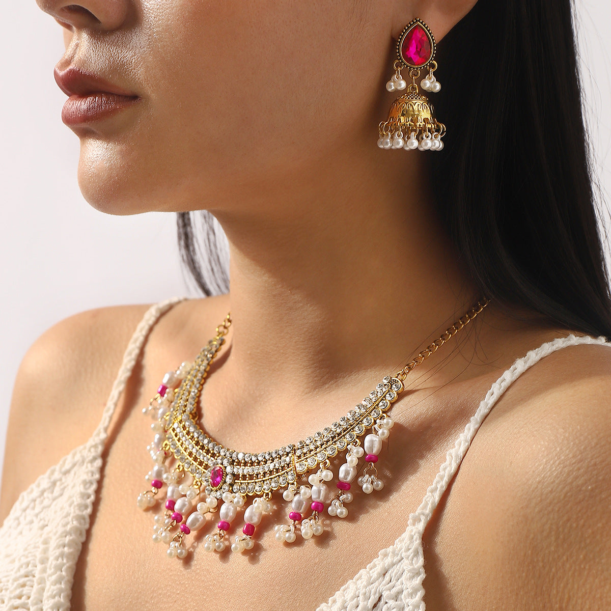 Wholesale Necklace and Earrings Set,  Exaggerated Stylish
