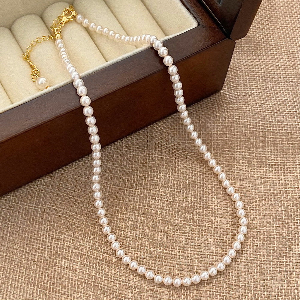 Wholesale  pearl necklace jewelry  light luxury light luxury niche design necklace