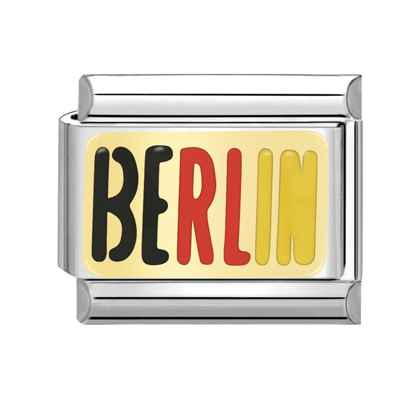 Wholesale Italian Charm Bracelet 9mm DIY Splicing Removable Stainless Steel Composable Bracelet