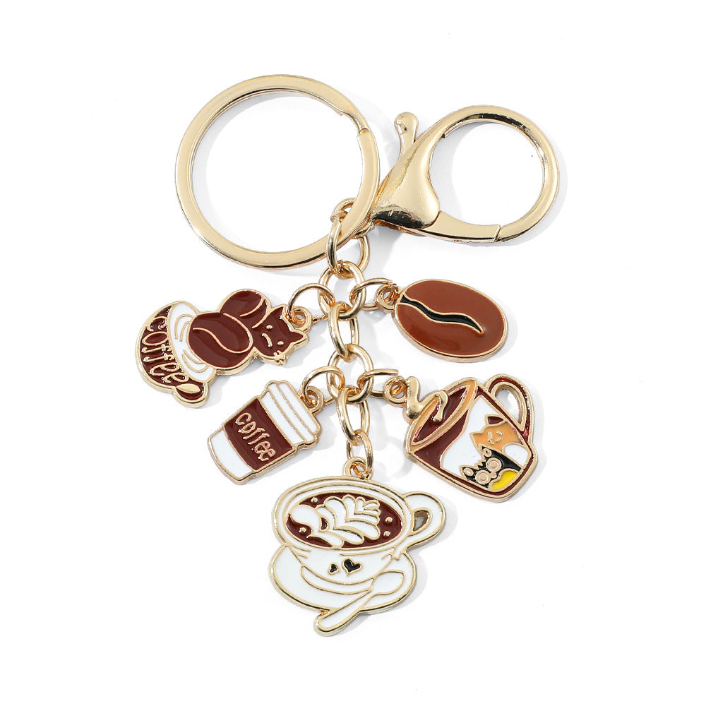 Wholesale Black and white lipstick blush palette bow keychain