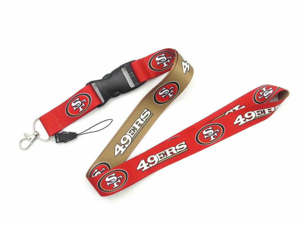 Wholesale Heat transfer football team Lanyard Keychain