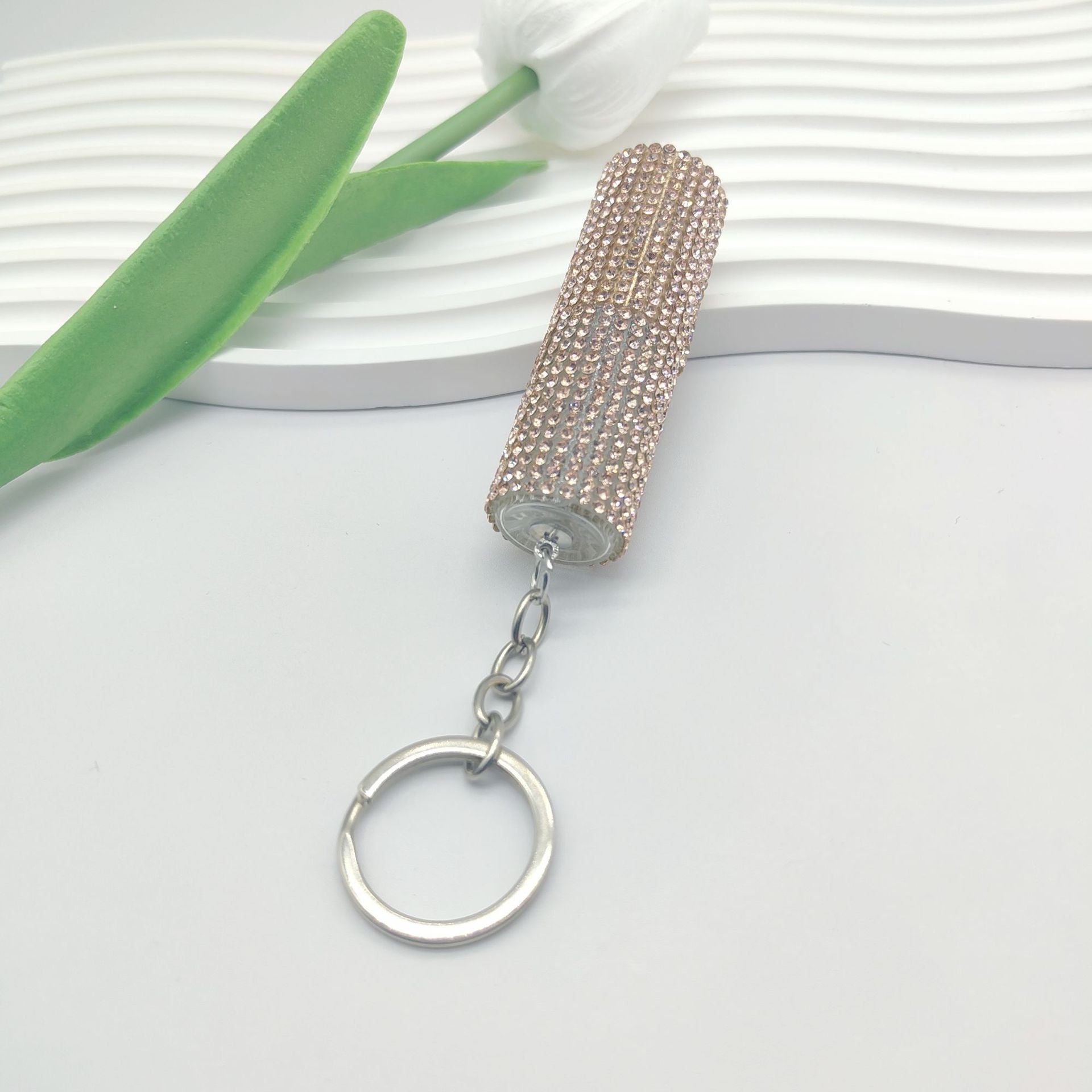 Wholesale Fashion Mini 5ml Diamond Split Perfum Bottle Keychain Small Exquisite Color Portable