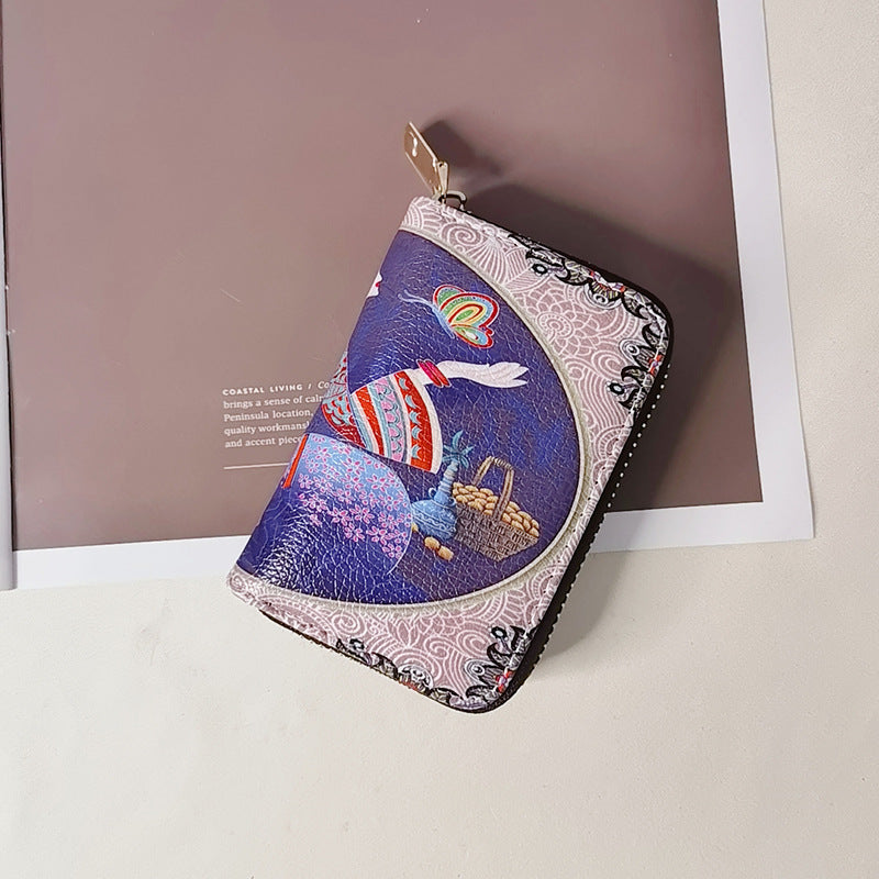 Wholesale Ethnic Retro Accordion Card Holder Mini Storage Card Wallet ACC-WT-Mengs007