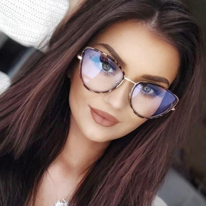 Wholesale Optical Glasses for Women Retro Plain Glasses Anti-blue Light Glasses Vintage ACC-SG-Dingc007