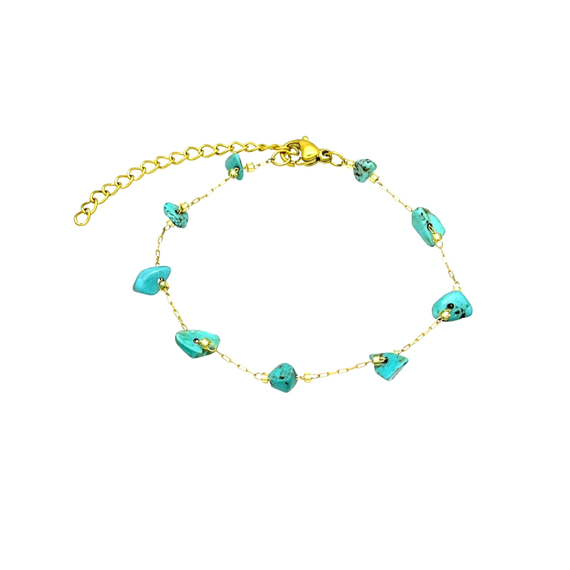 Wholesale Colorful Natural Gravel Beaded Bracelet