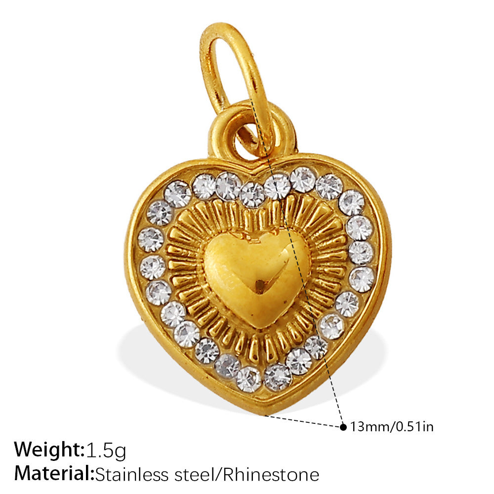 Wholesale Jewelry with Heart Design Stainless Steel,  Diy-Friendly Necklace and Bracelet for Girls and Boys