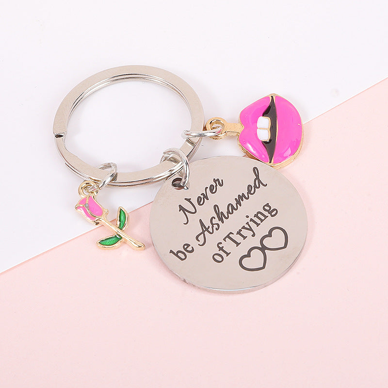 Wholesale Fan Metal Stainless Steel Keychain ACC-KC-MeiXin012