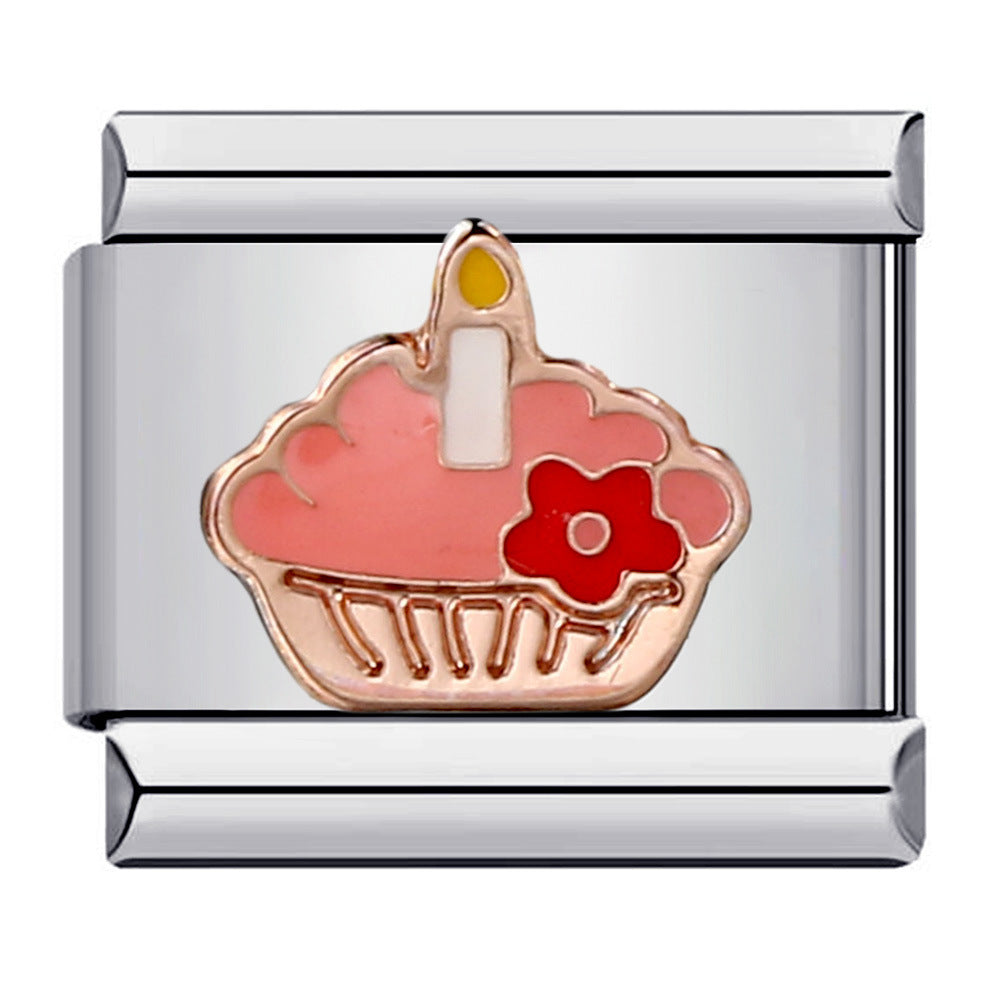 Wholesale Italian Charm Bracelet 9mm DIY Splicing Removable Cartoon Stainless Steel Composable Bracelet ACC-BT-QiYing003