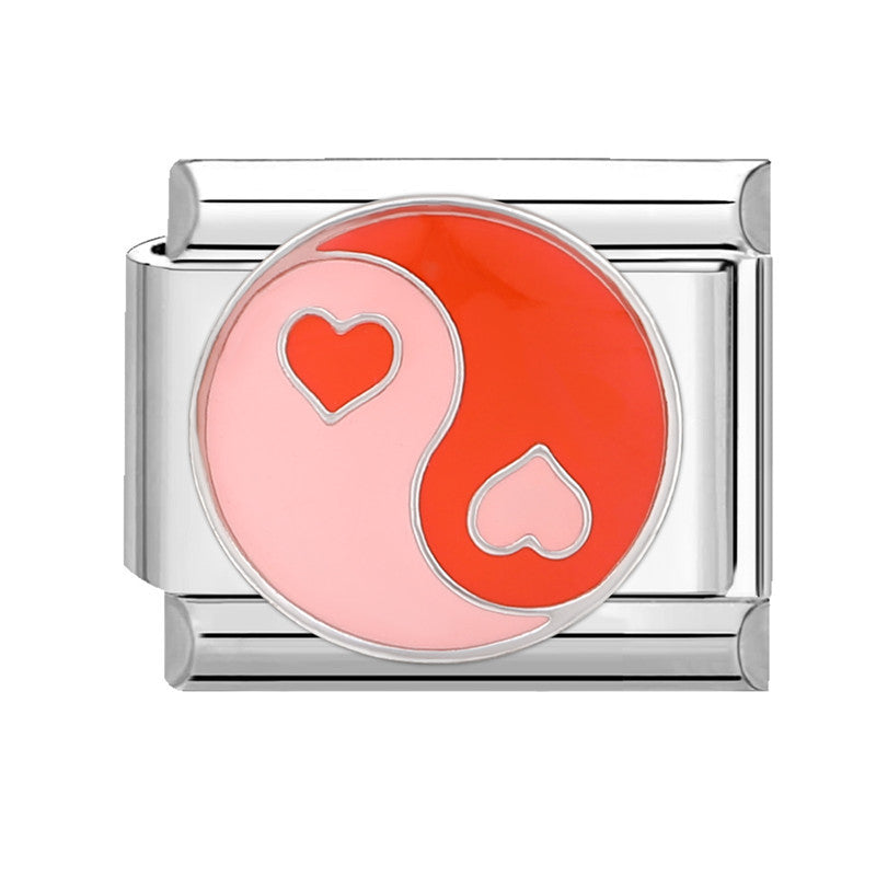 Wholesale 9mm Italian Charm Starter Bracelets DIY square Single Section Creative Stainless Steel Composable Bracelet