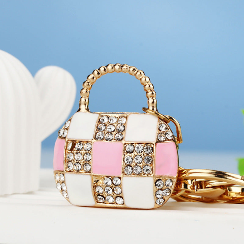 Wholesale Pearl Diamond Zinc Alloy Keychains ACC-KC-RuiYuan002