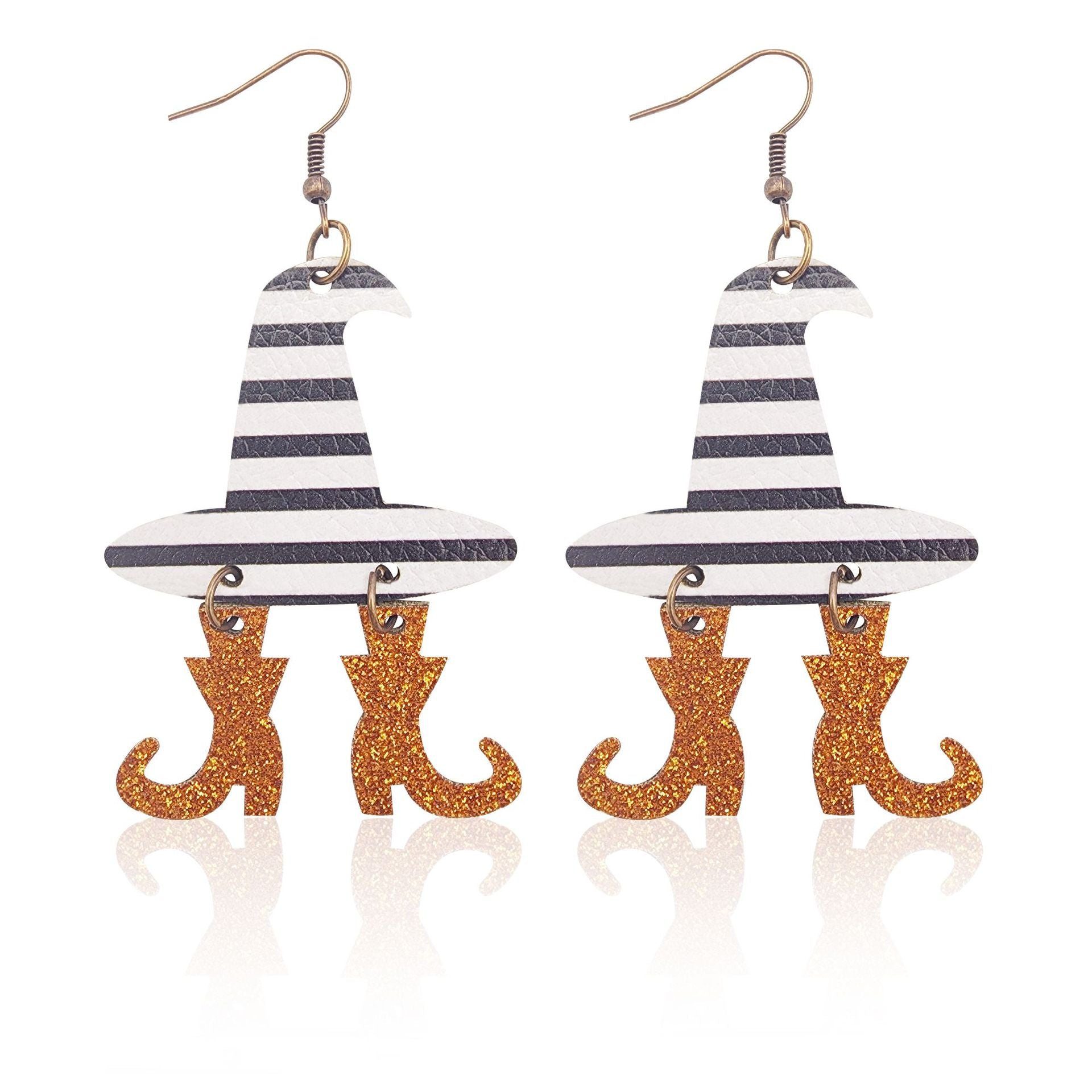 Wholesale Halloween Leather Earrings