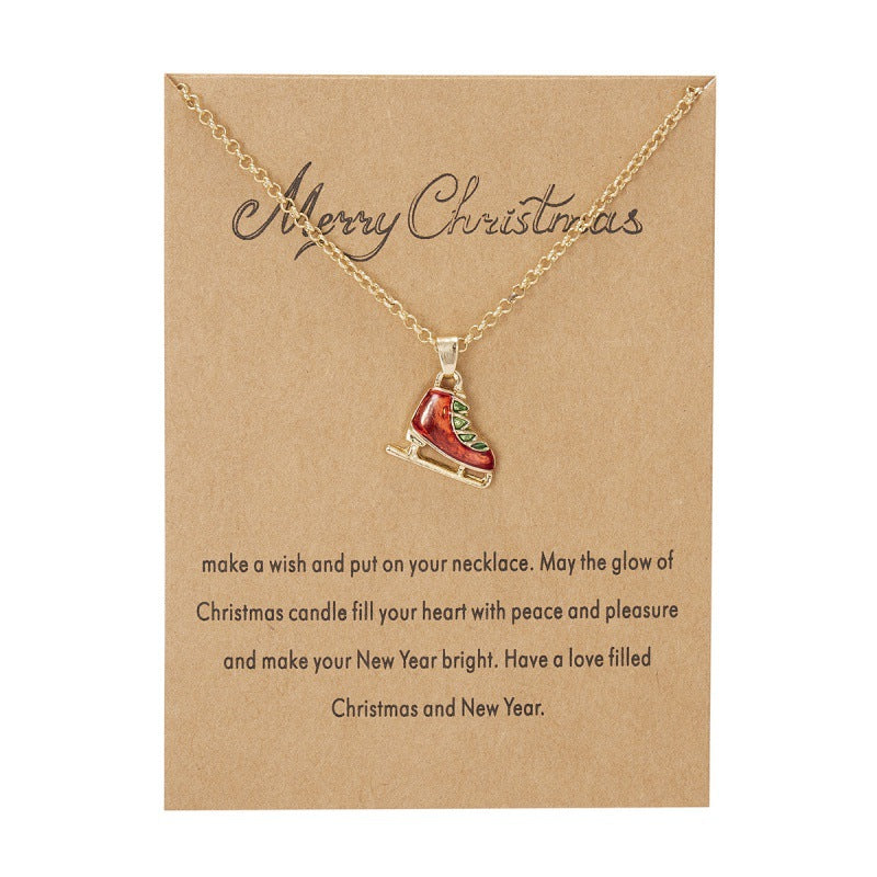 Wholesale Fashion Christmas tree Christmas snowman necklaces
