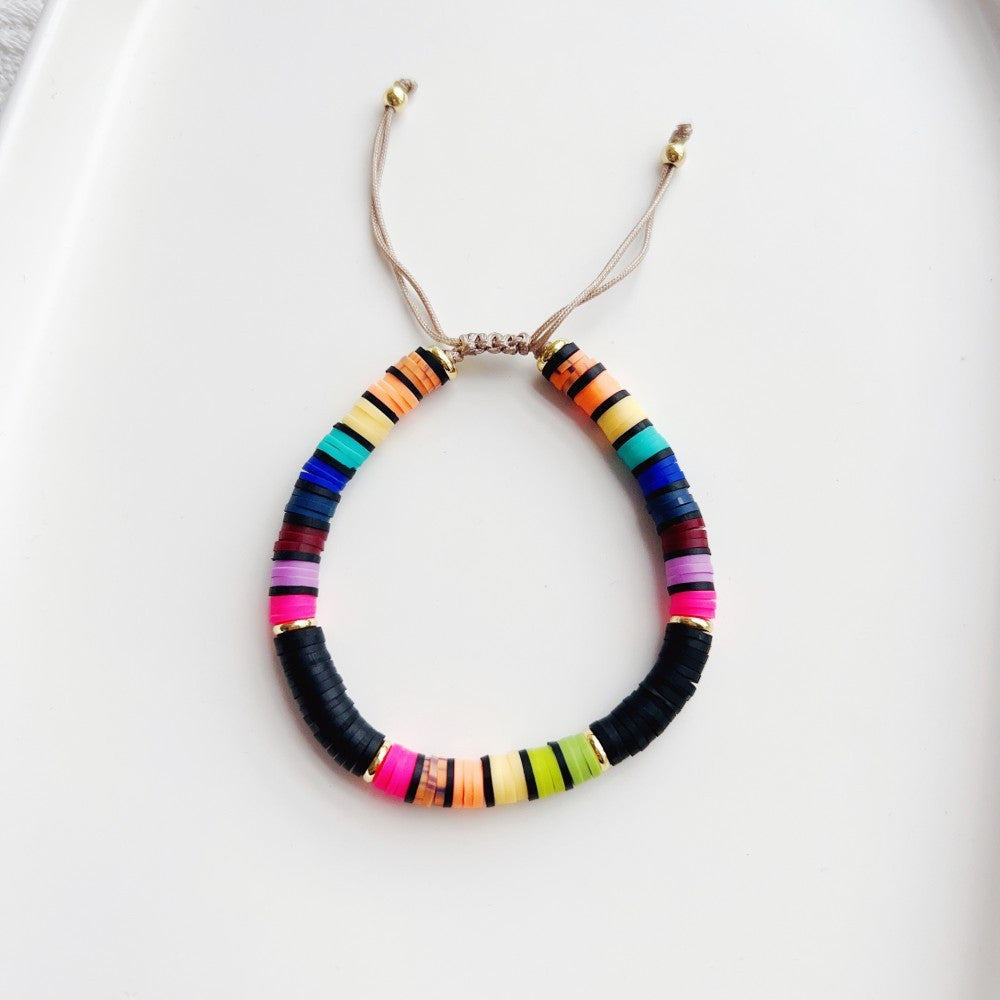 Wholesale Soft Clay Beaded Jewelry Set with Multiple Stacked Pearl Bracelets ACC-BT-Qiqi011