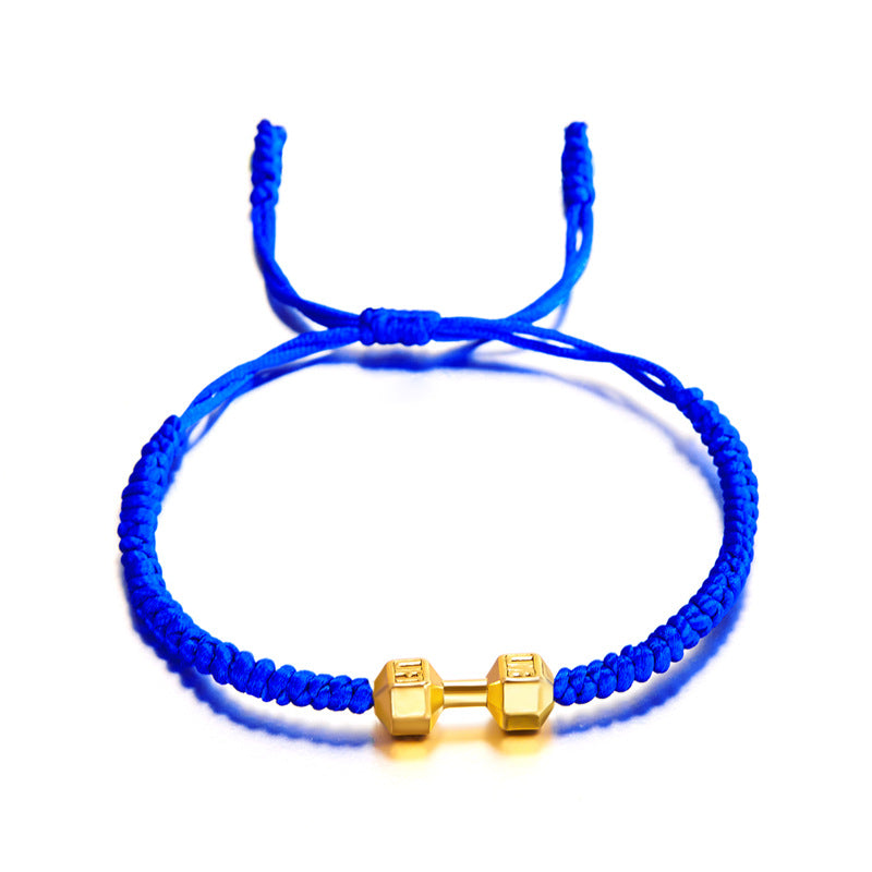 Wholesale  large dumbbell energy woven bracelet