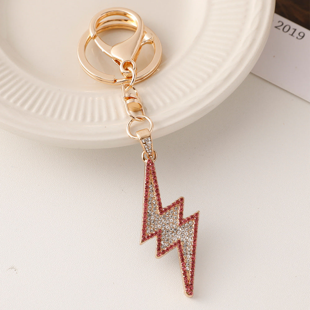 Wholesale Diamond Alloy Hip Hop Lightning Keychains ACC-KC-ChenHui009