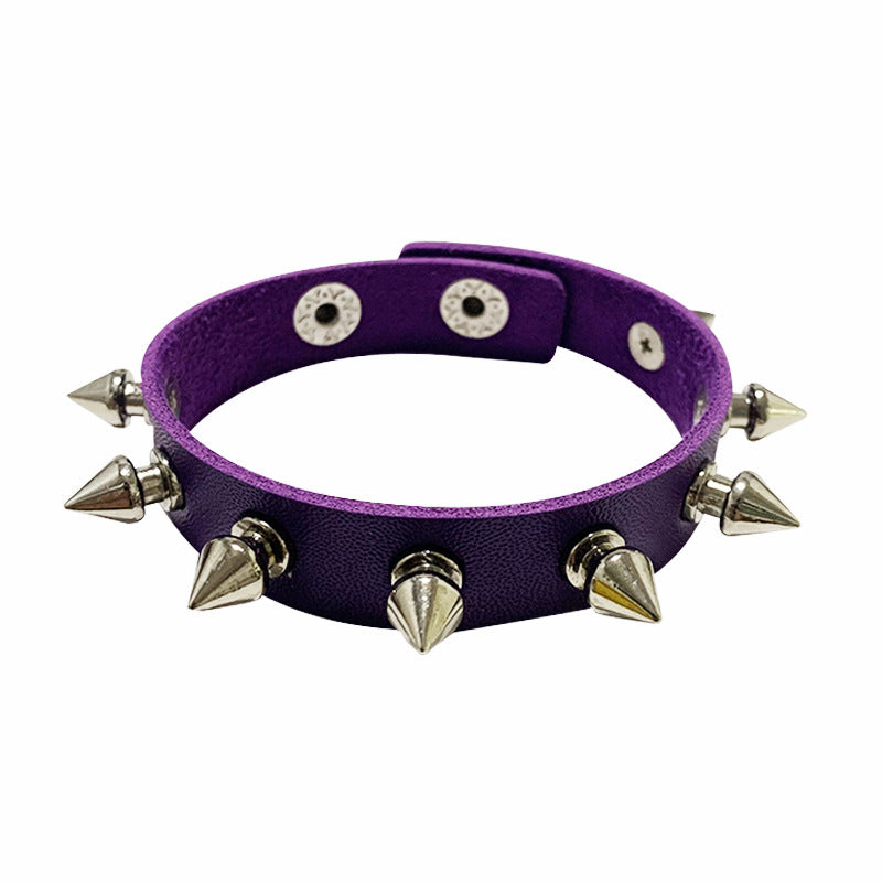 Wholesale Punk Style Rivet Bracelet Leather Rock Gothic Bracelet ACC-BT-Jinl002