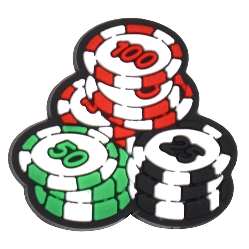 Wholesale Random 100pcs Las Vegas Series Shoes Accessories Shoes Charms