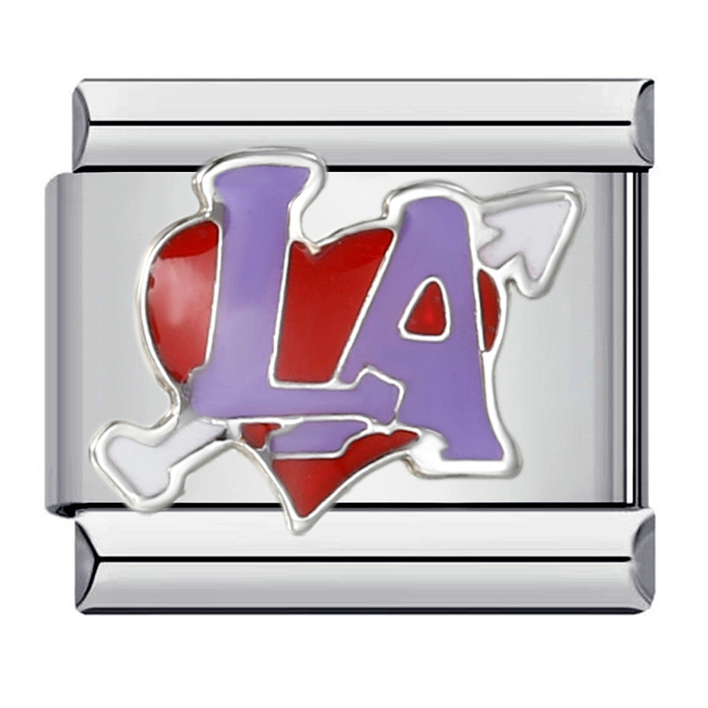 Wholesale American Cultural Elements Italian Module Bracelet Titanium Steel Welding Oil Dropping Bracelet Italian Modular