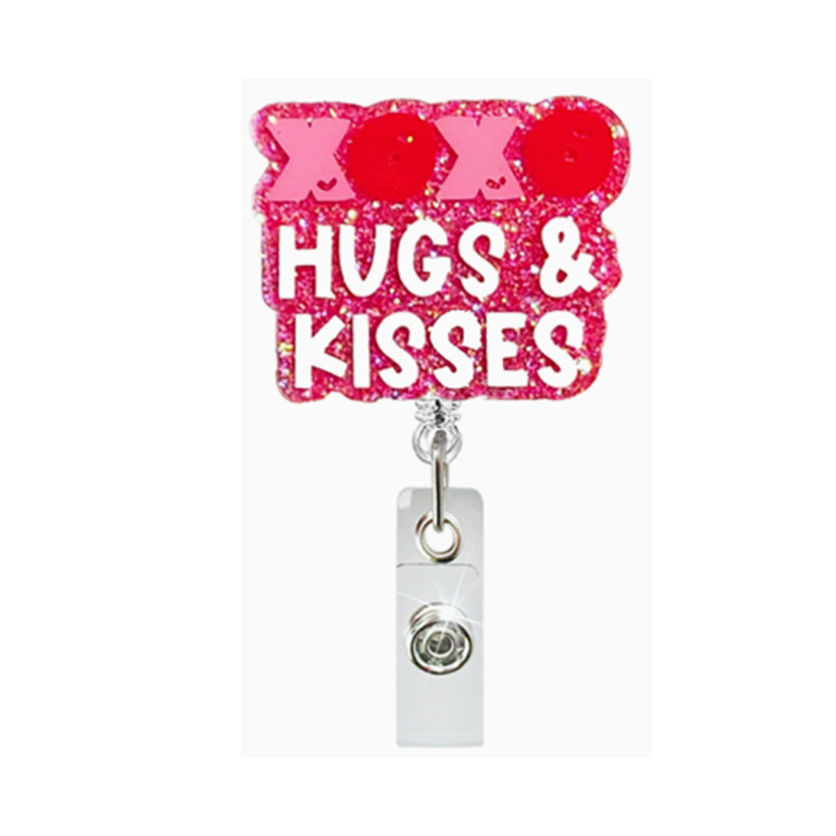Wholesale retractable snap fastener Valentine' s Day  Badge Reels