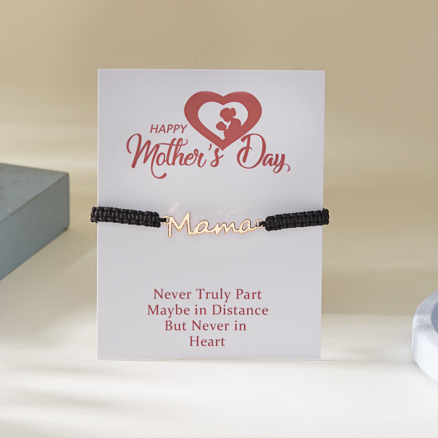 Wholesale Mama Letters Hand-woven Adjustable Bracelet