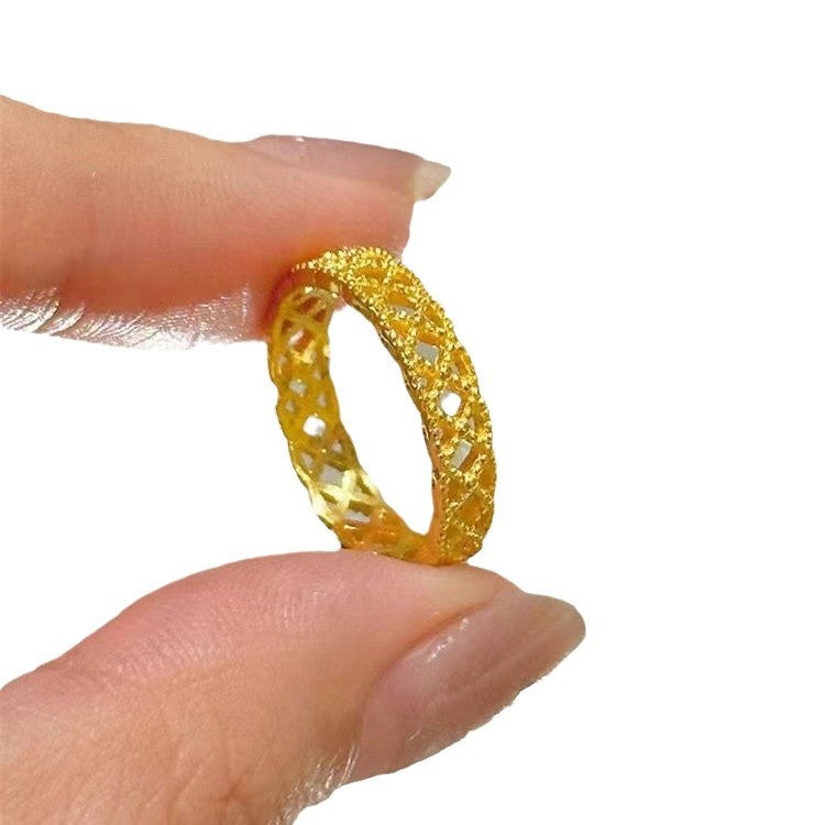 Wholesale hollow lace light luxury ring
