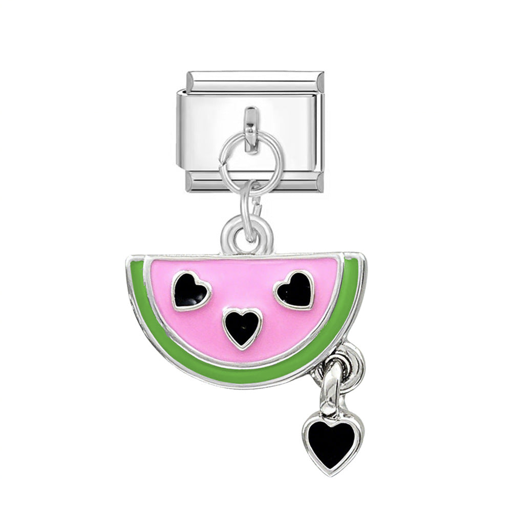 Wholesale  Italian Charm Bracelet 9mm DIY Pendant Series  Creative Stainless Steel Composable Bracelet