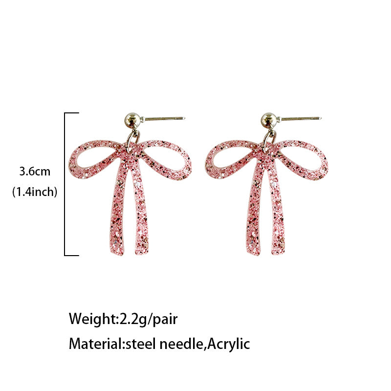 Wholesale Acrylic Bowknot Earrings Multicolor Fashion Jewelry for Gift and Everyday Wear