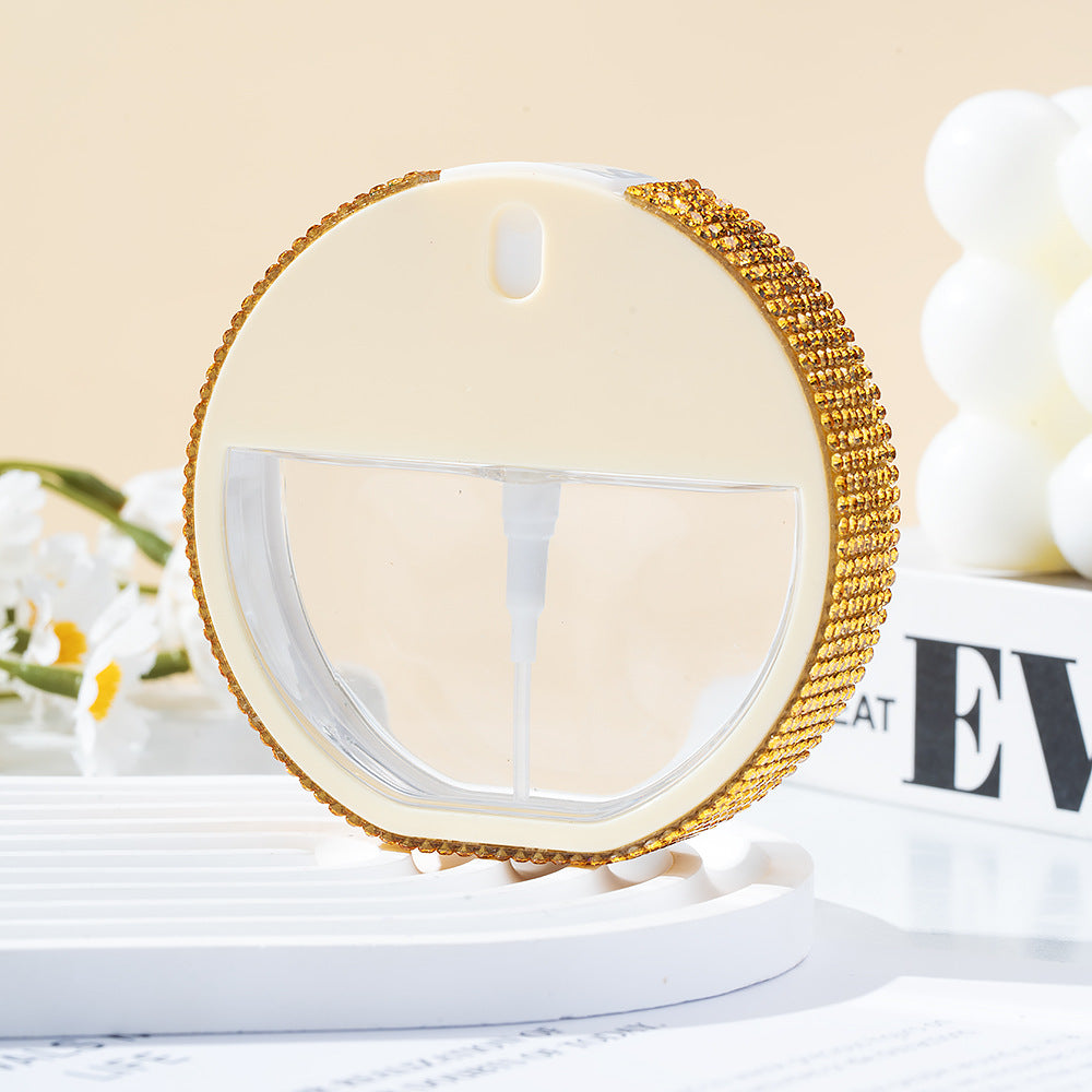 Wholesale 35ml round alcohol spray bottle keychain