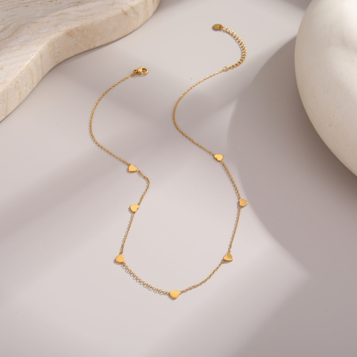 Wholesale Light Luxury Fan-Shaped Tassel Zircon Necklace
