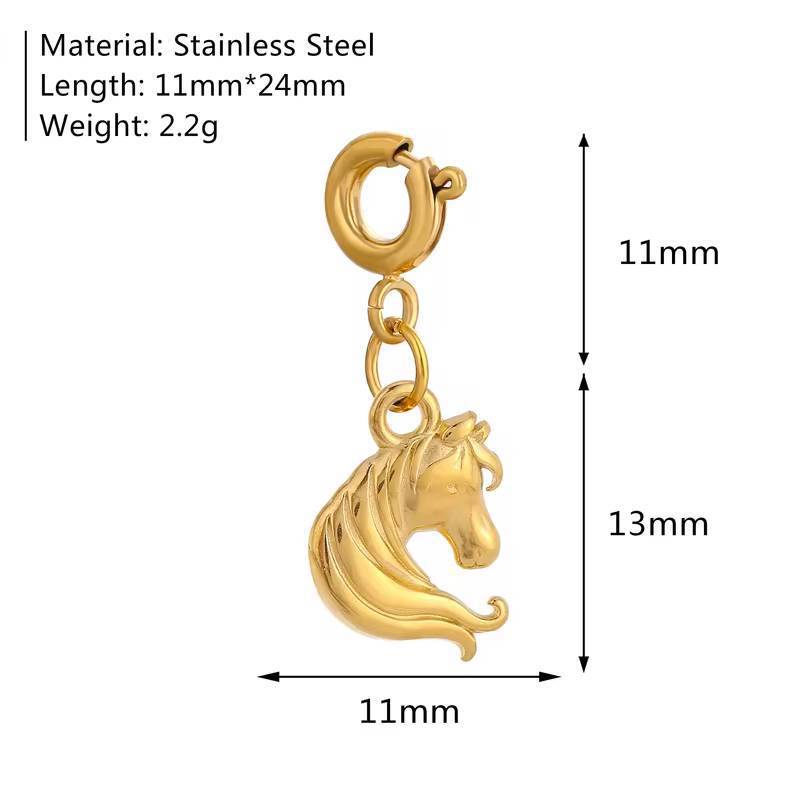 Wholesale Stainless steel marine insect and flower pendant