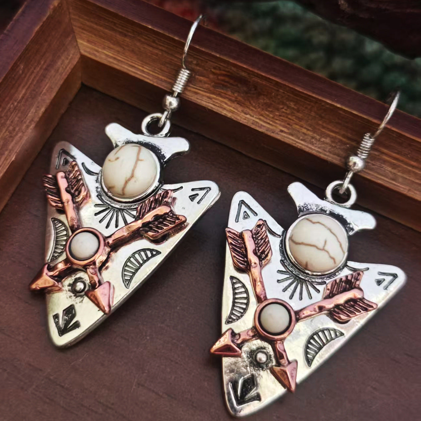 Wholesale Zinc Alloy Vintage Bohemian Turquoise Bird Dangle Earrings For Women Everyday Wear