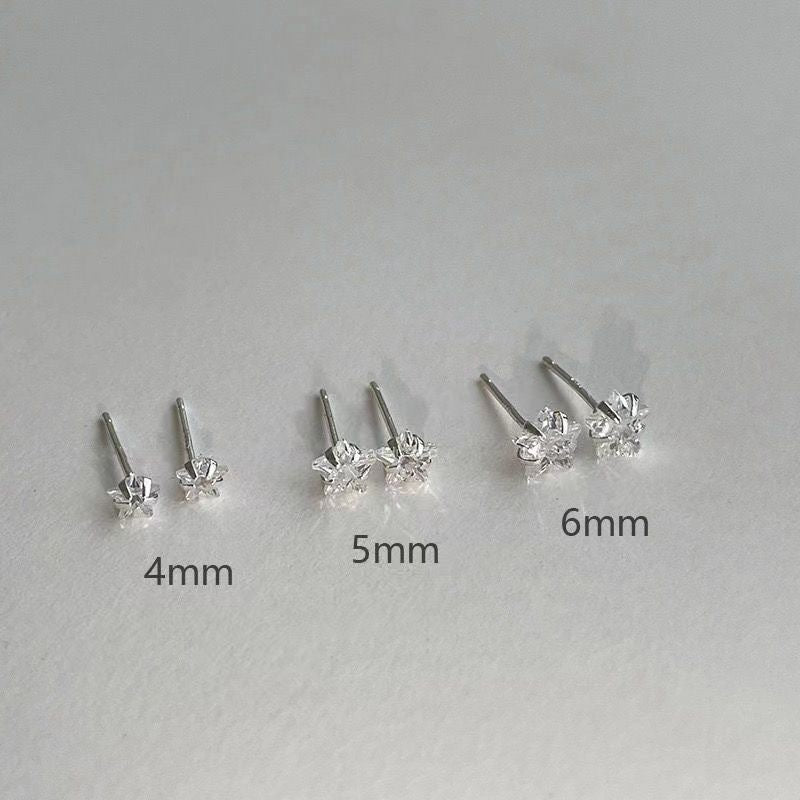 Wholesale S925 Silver Star Zircon Earrings