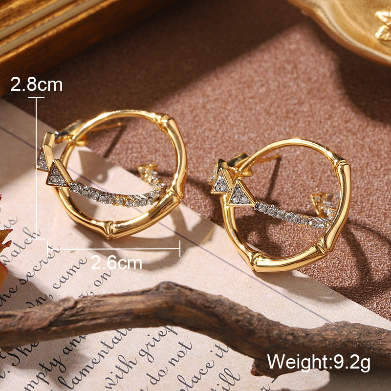 Wholesale  Retro Style Sweet Flower Versatile Earrings