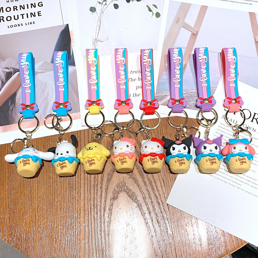 Wholesale Cartoon PVC Soft Glue Cute Keychain ACCVIP-KC-GongZ030