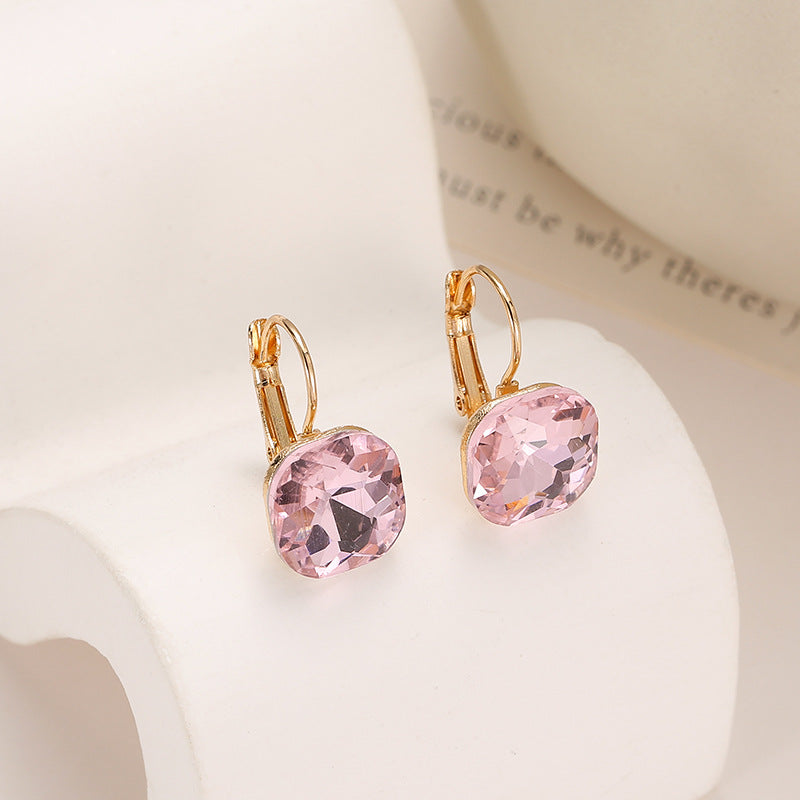 Wholesale Square Crystal Earrings