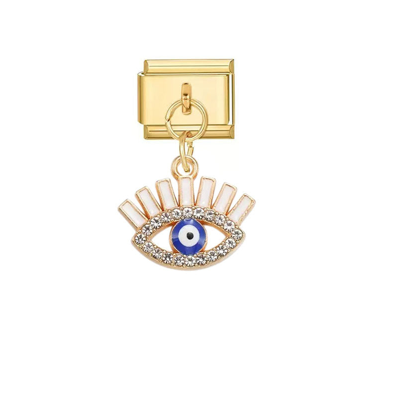 Wholesale Handmade Devil' s Eye Alloy Pendant - Trendy Jewelry Accessory for DIY Bracelets,  Gift Idea